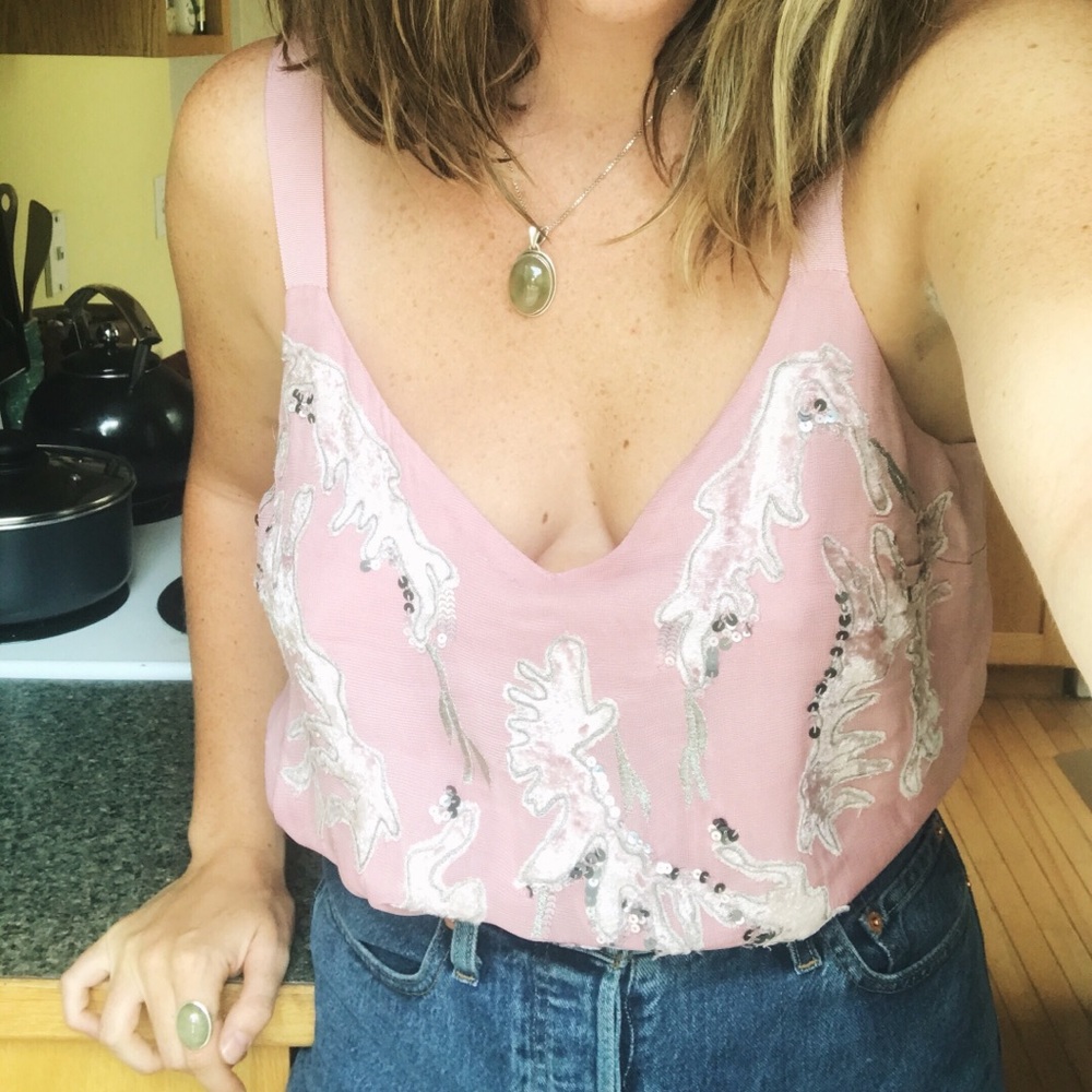 SOLD Guess Sequin Tank Top, Size Large